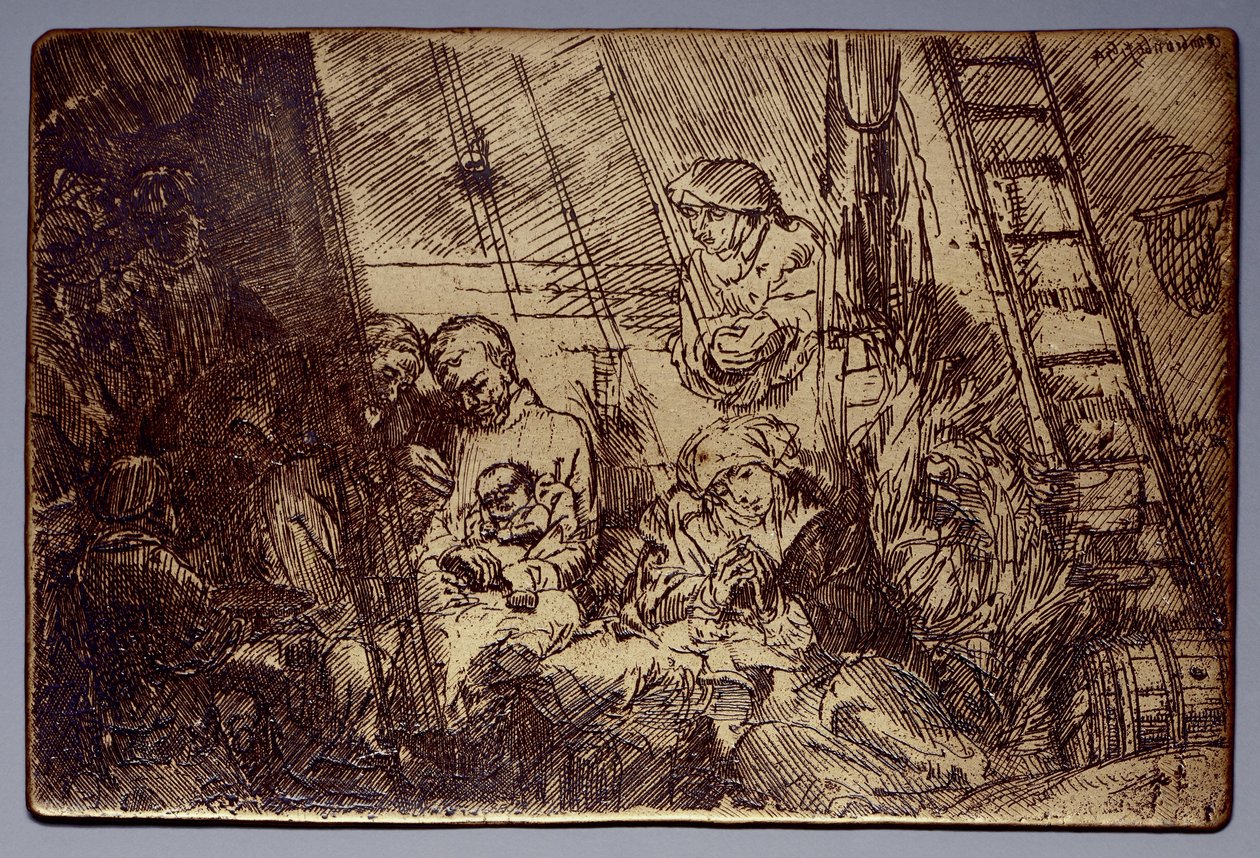 A circuncisão no estábulo A circuncisão no estábulo de Rembrandt van Rijn