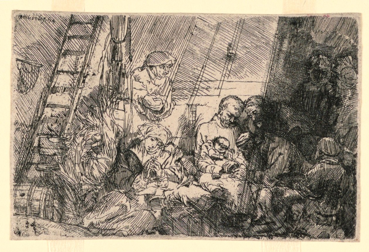 A circuncisão no estábulo de Rembrandt van Rijn