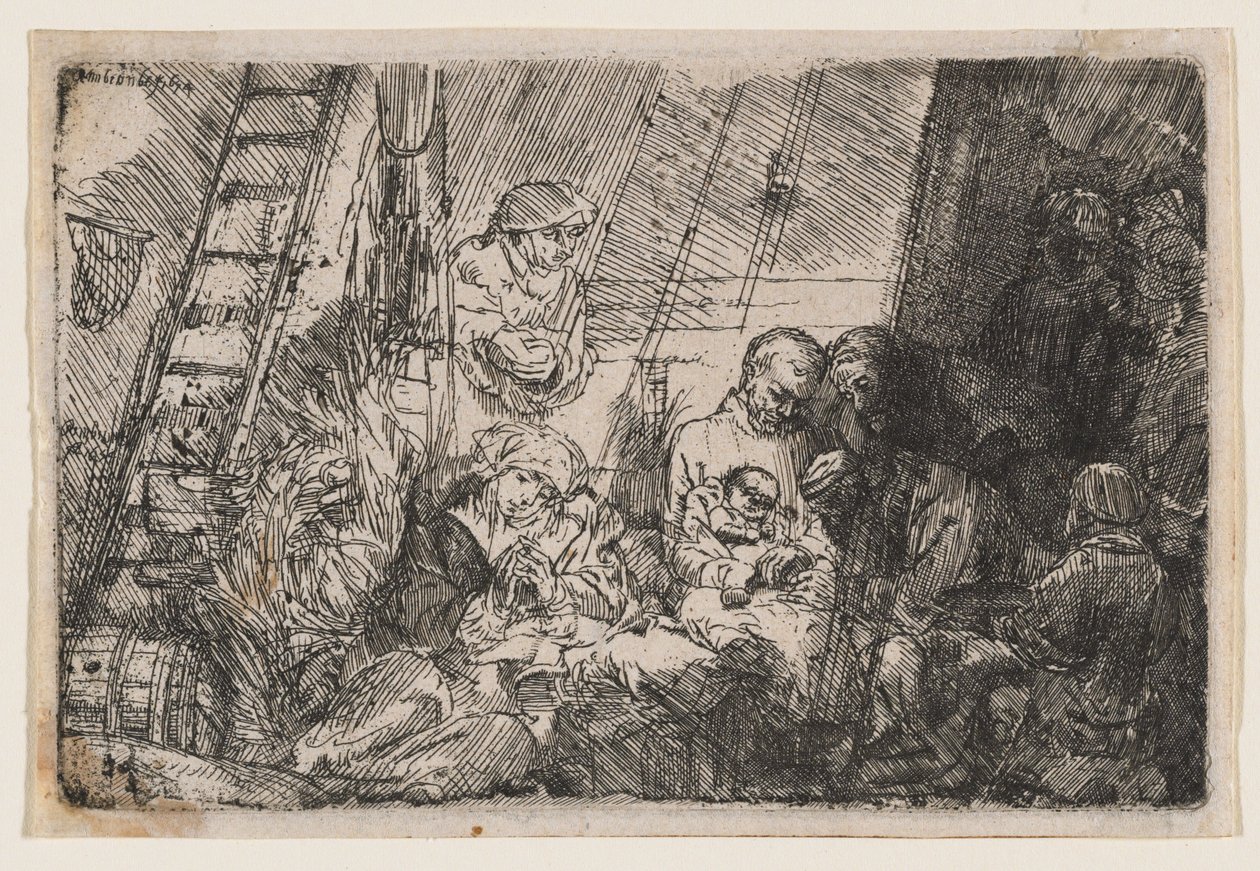 A circuncisão no estábulo de Rembrandt van Rijn