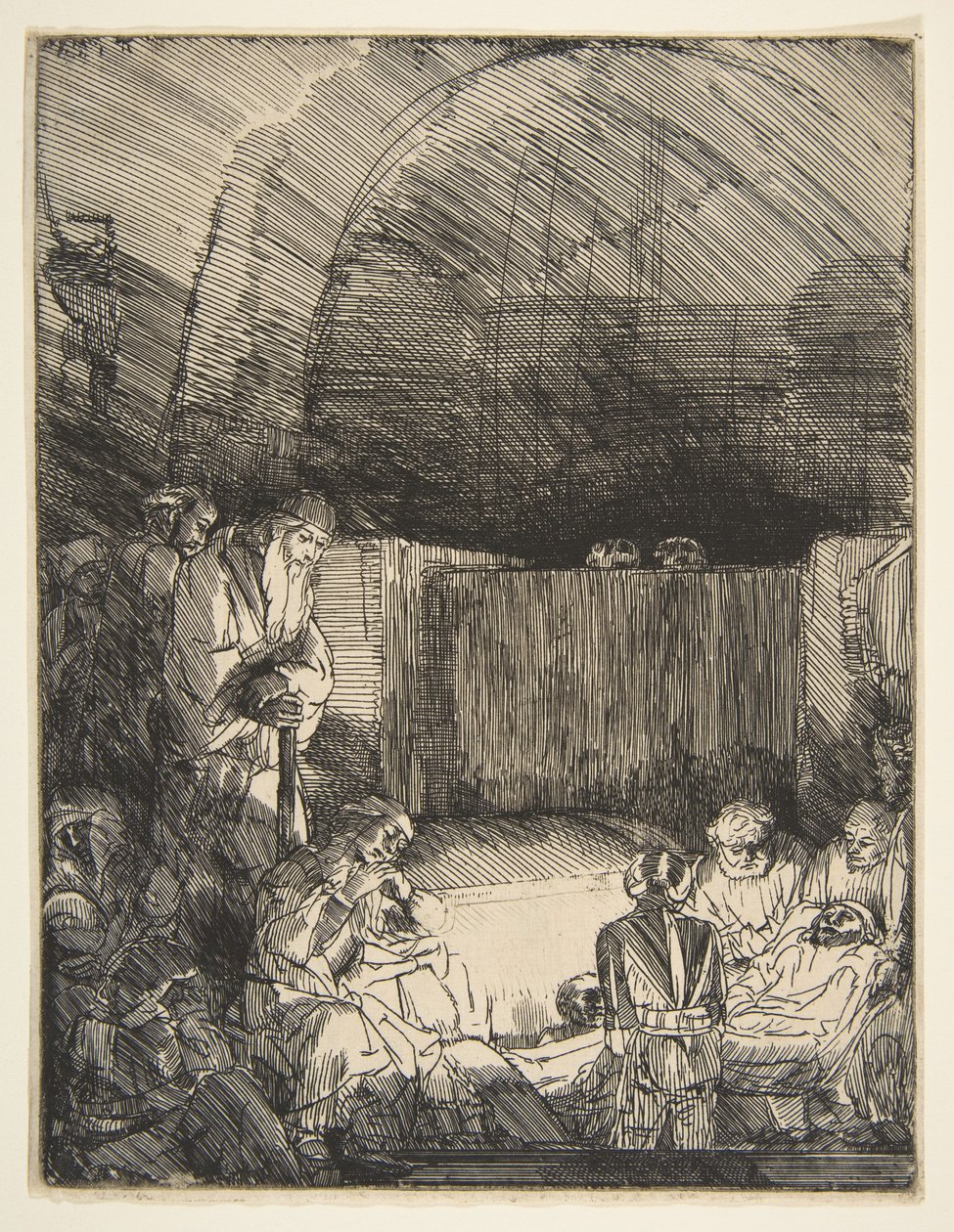 O sepultamento, c. 1654. de Rembrandt van Rijn