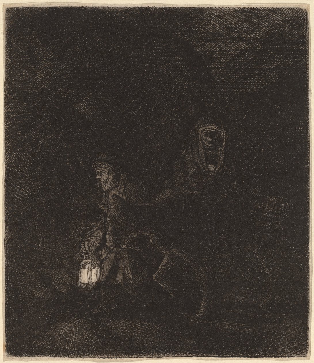 A fuga para o Egito de Rembrandt van Rijn