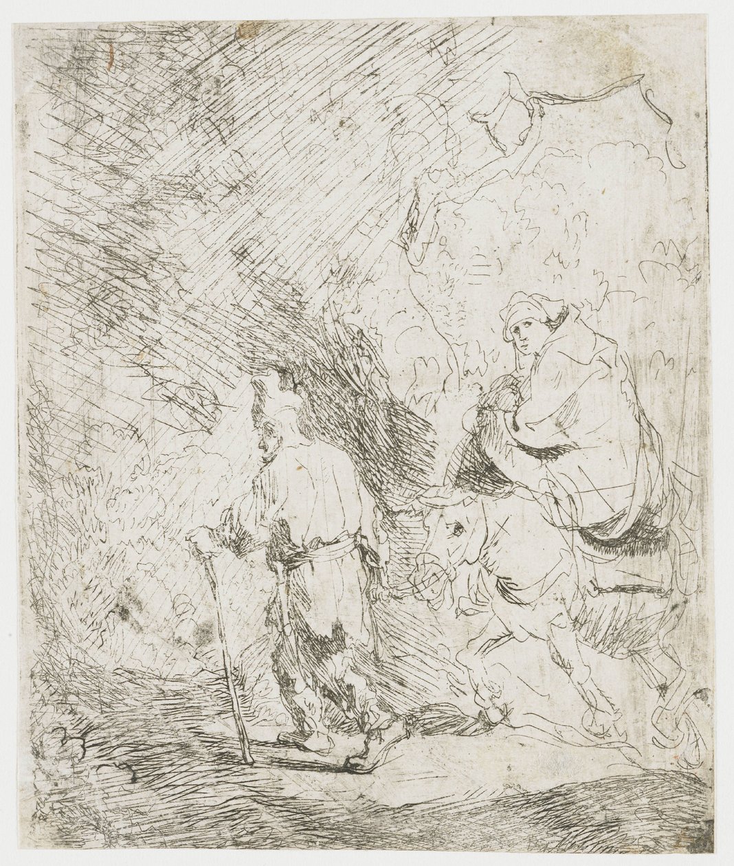 A Fuga para o Egito de Rembrandt van Rijn