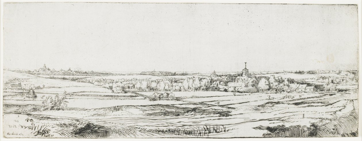 O campo do Goldweigher, 1651 de Rembrandt van Rijn