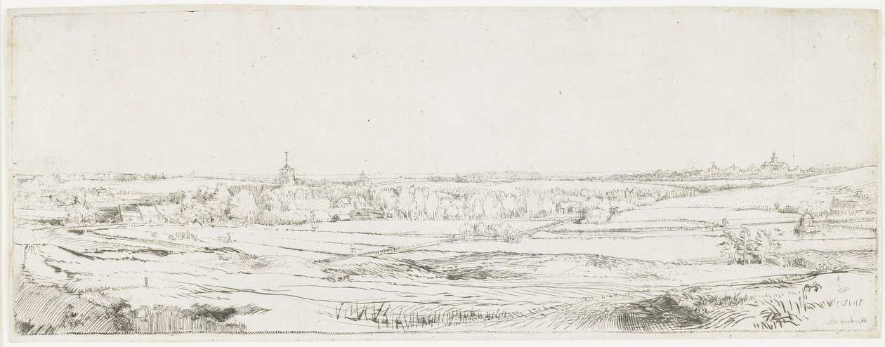 O campo do Goldweigher, 1651 de Rembrandt van Rijn