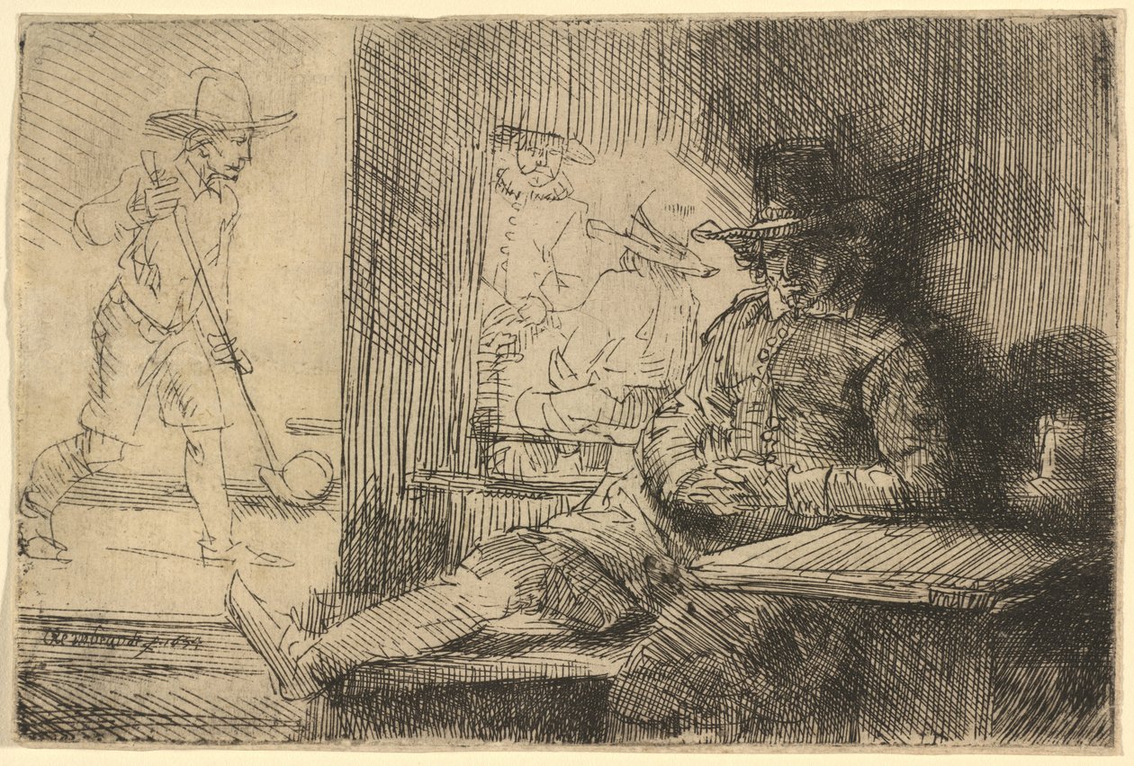 O jogador de golfe de Rembrandt van Rijn