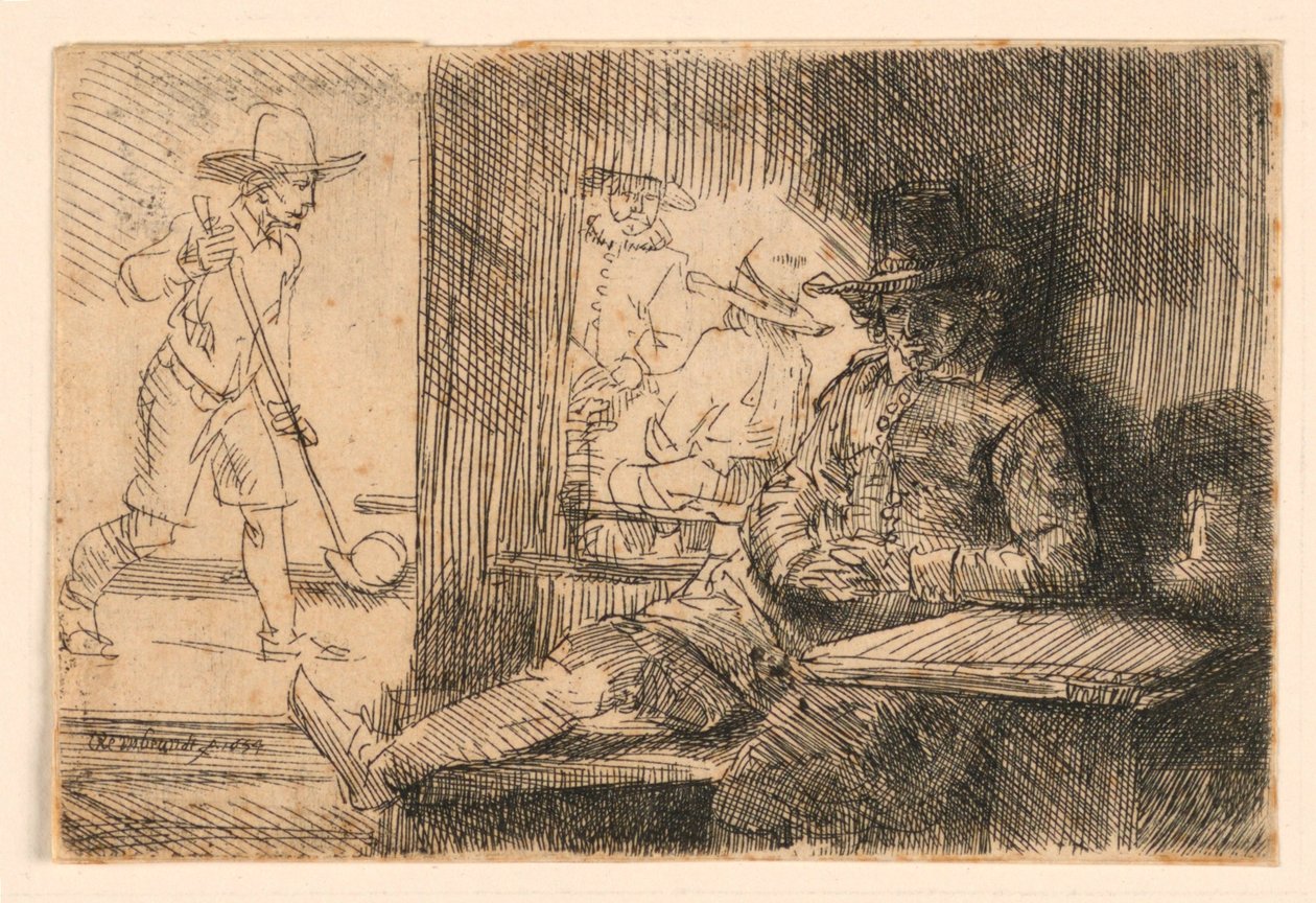 O jogador de golfe de Rembrandt van Rijn