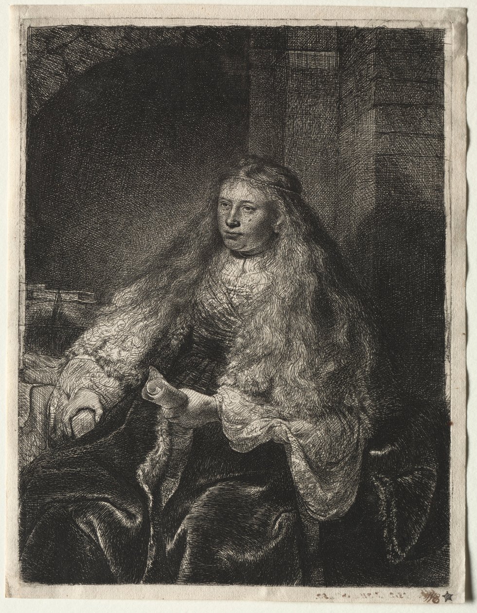 A Grande Noiva Judaica, 1634. de Rembrandt van Rijn