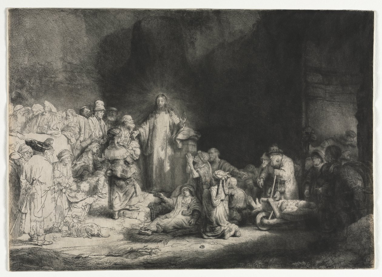 A Impressão dos Cem Guilders de Rembrandt van Rijn