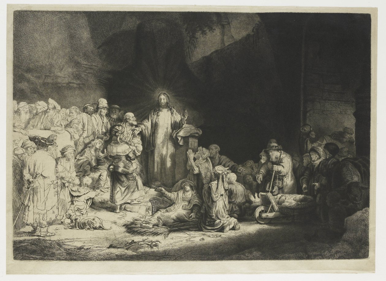 A Impressão dos Cem Guilders de Rembrandt van Rijn