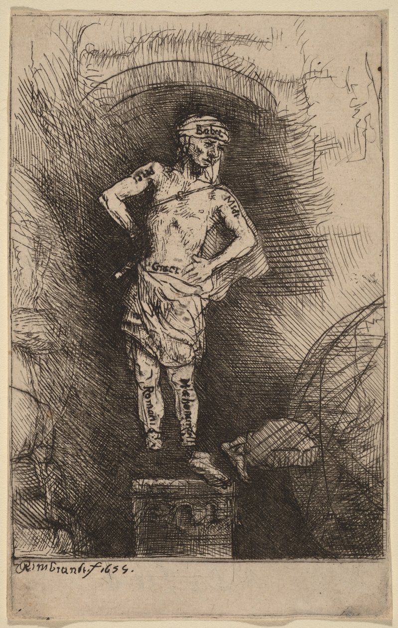 A imagem vista por Nabucodonosor de Rembrandt van Rijn