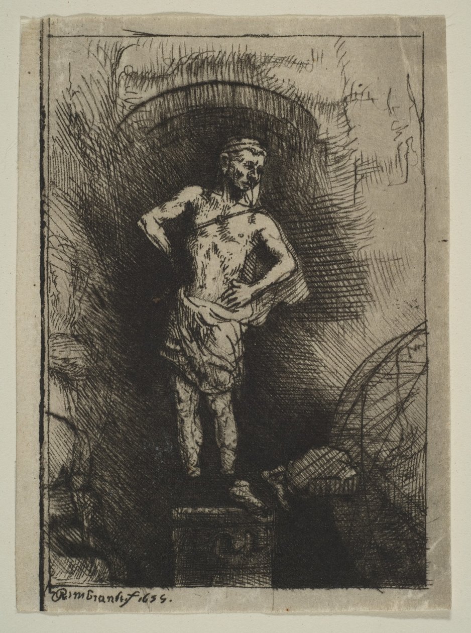 A imagem vista por Nabucodonosor, 1655. de Rembrandt van Rijn