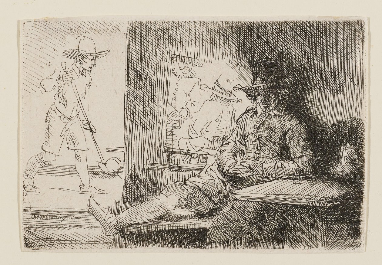 O Kolf Player de Rembrandt van Rijn