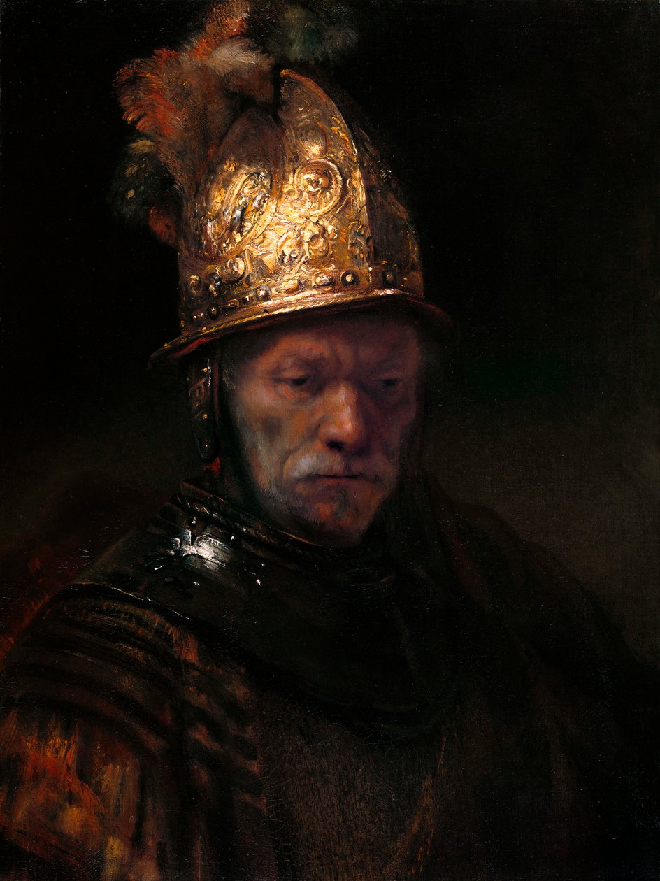 O homem do capacete de ouro, c. 1650 de Rembrandt van Rijn