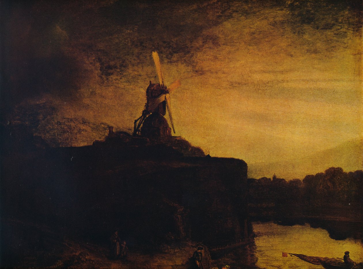 O moinho, 1645-1648 de Rembrandt van Rijn