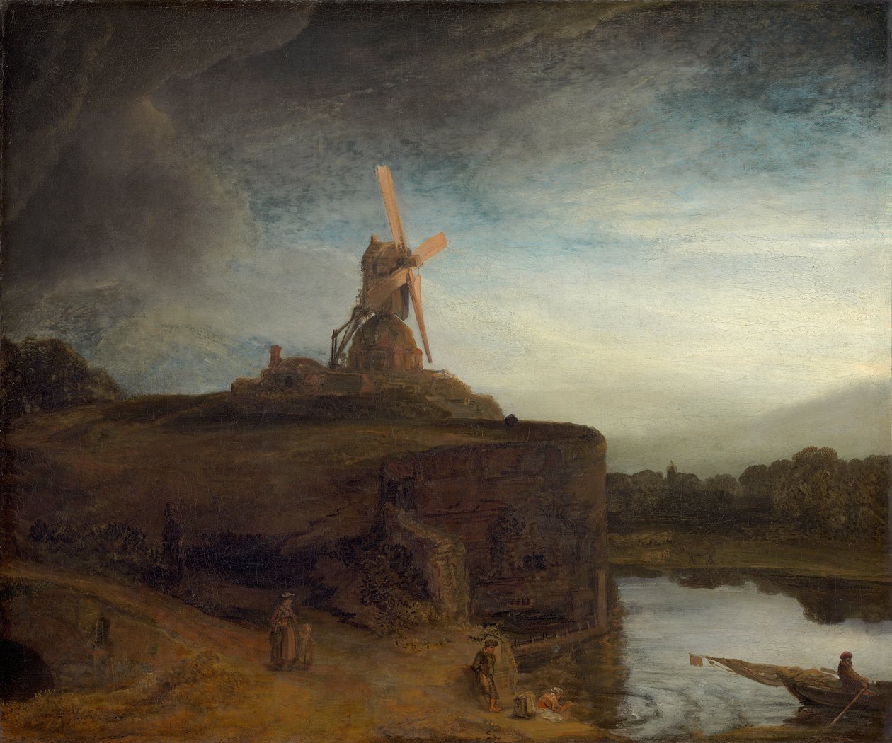 O moinho, 1645-48 de Rembrandt van Rijn