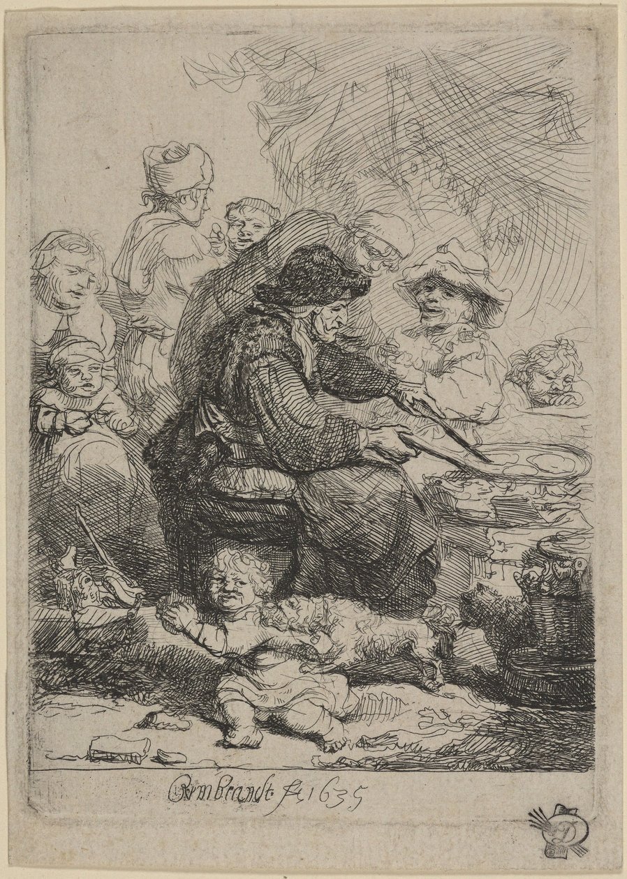A Mulher das Panquecas de Rembrandt van Rijn