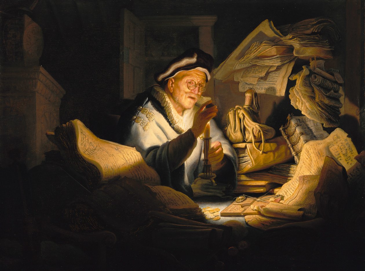 A Parábola do Rico Louco, 1627. de Rembrandt van Rijn