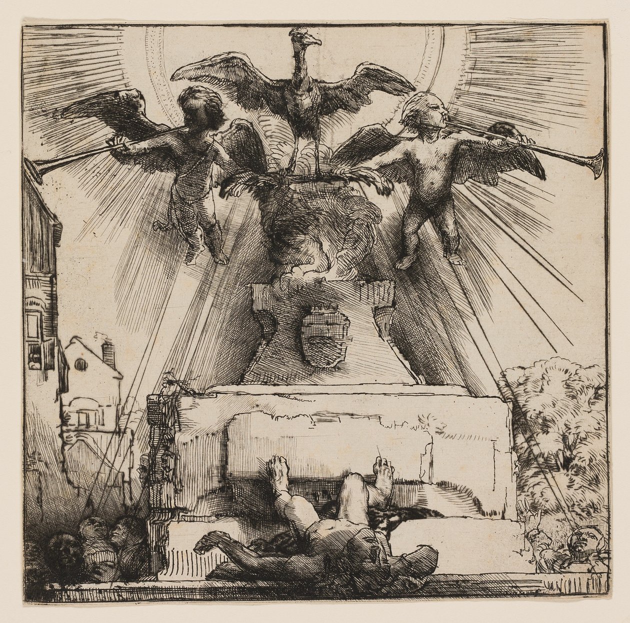 A Fênix ou A Estátua Derrubada de Rembrandt van Rijn