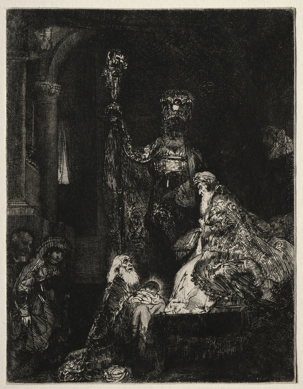 A Apresentação no Templo, c. 1654 de Rembrandt van Rijn