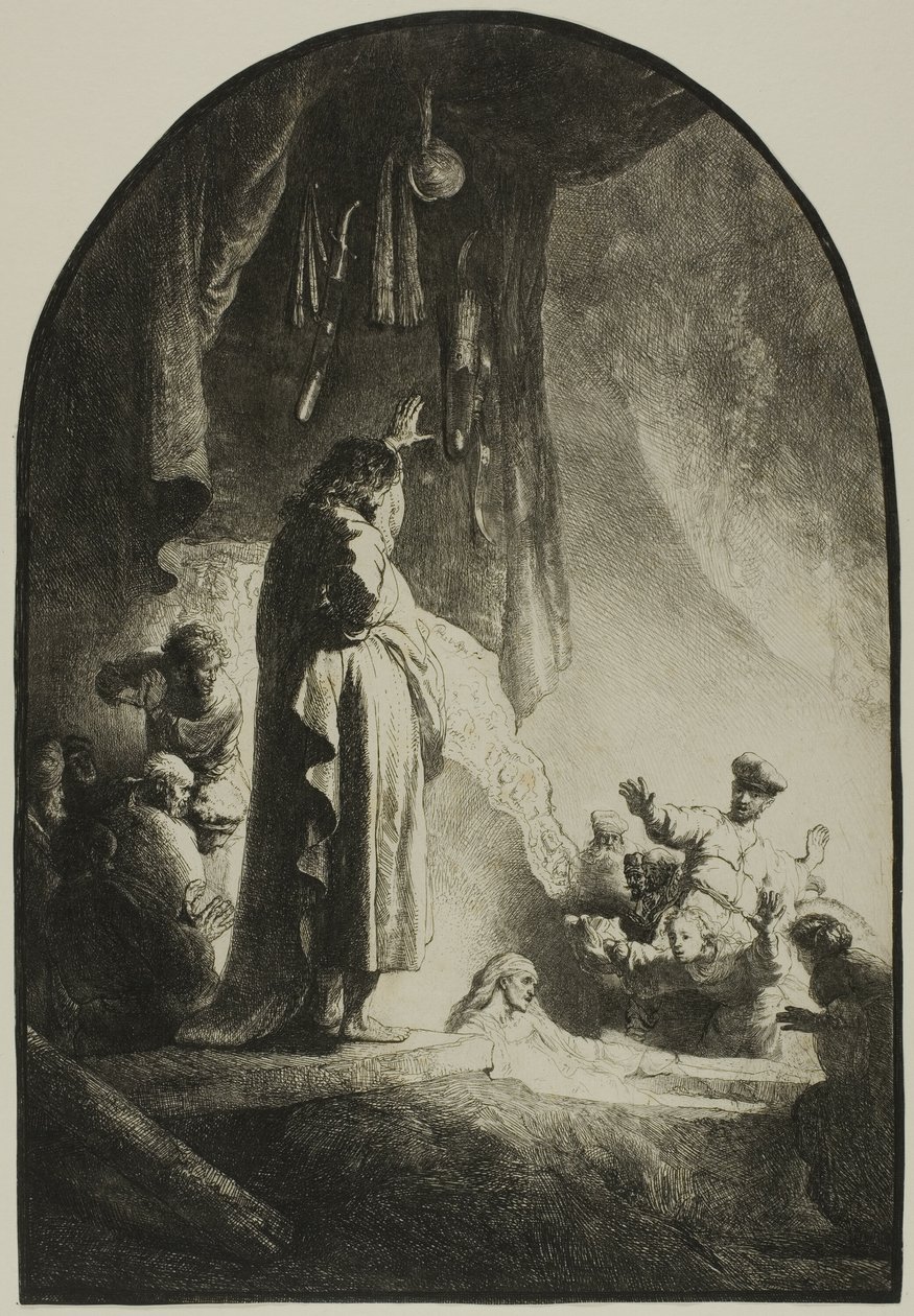 A Ressurreição de Lázaro: O Prato Maior de Rembrandt van Rijn