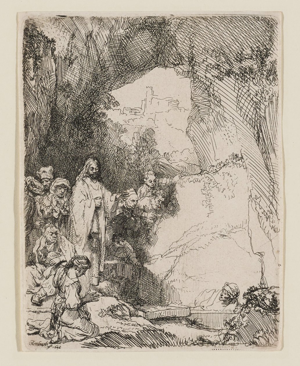 A Ressurreição de Lázaro: A Placa Menor de Rembrandt van Rijn