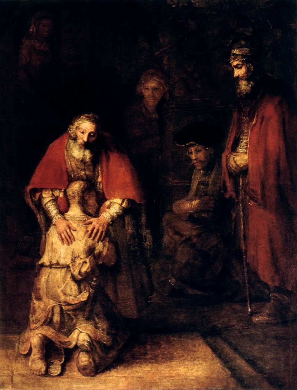 O Retorno do Filho Pródigo, c1668 de Rembrandt van Rijn