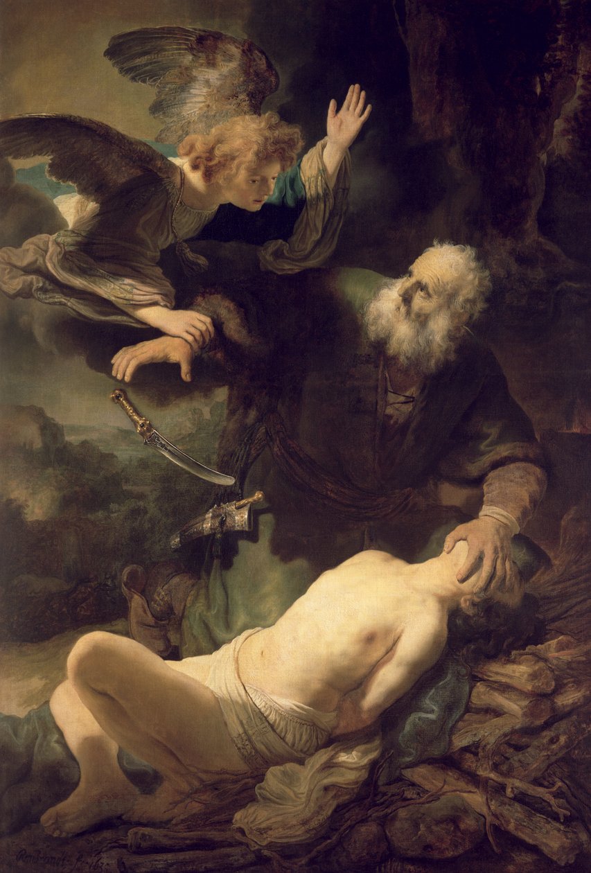 O Sacrifício de Abraão, 1635 de Rembrandt van Rijn
