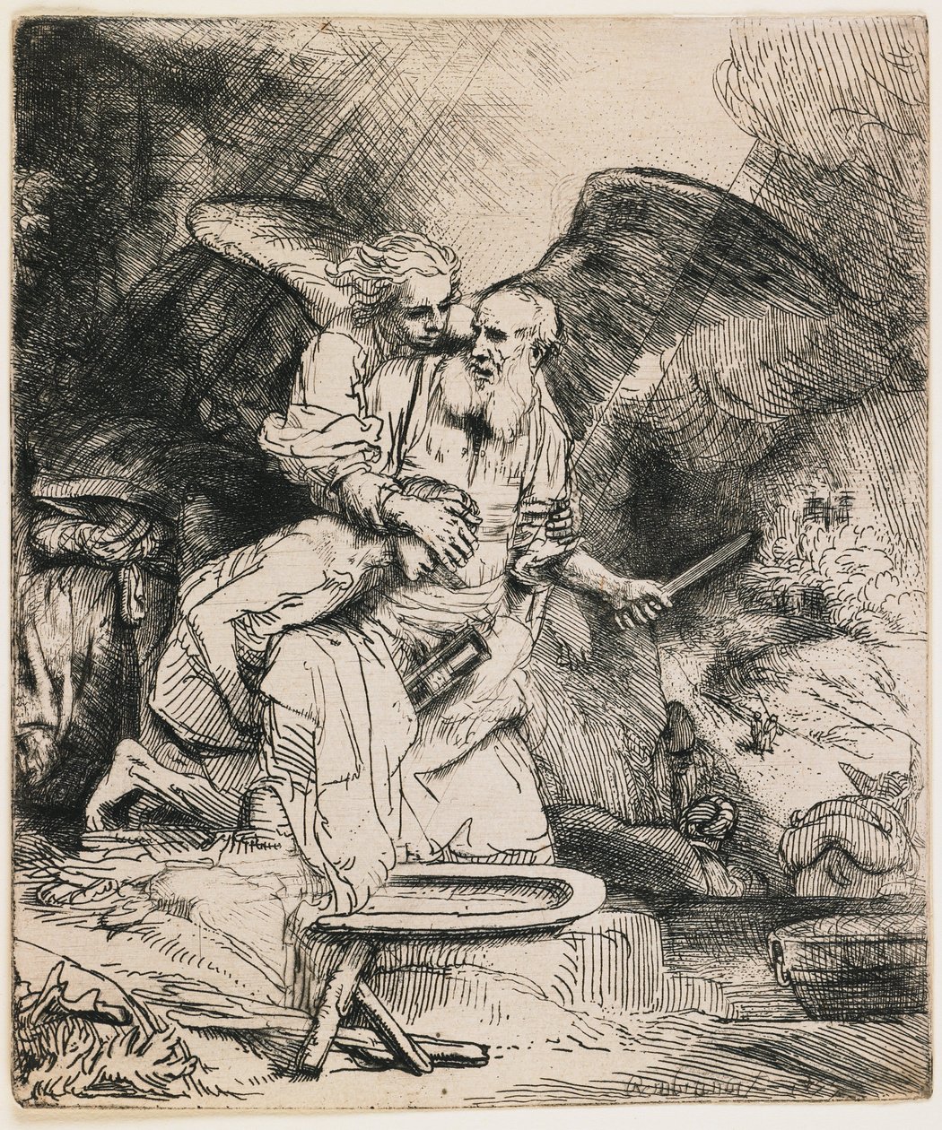 O Sacrifício de Isaac de Rembrandt van Rijn