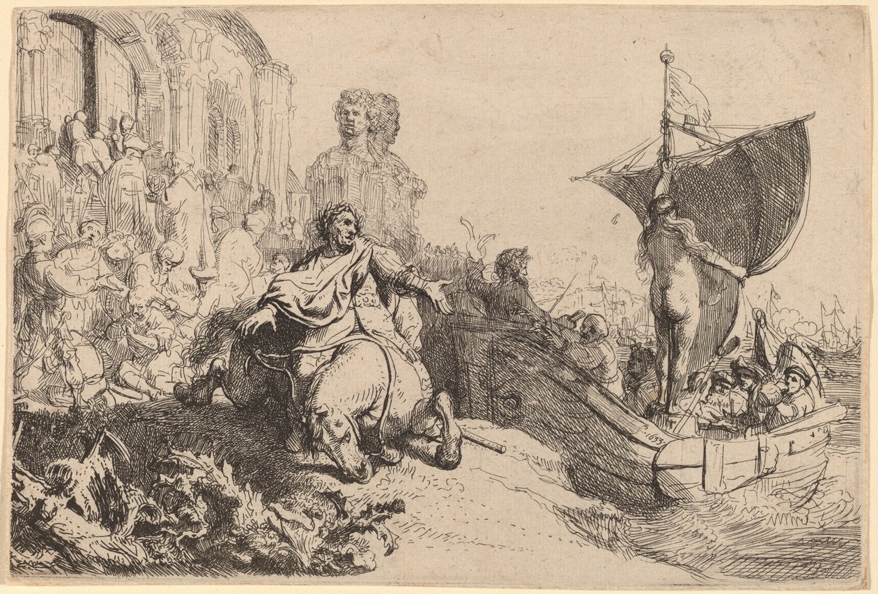 O navio da fortuna de Rembrandt van Rijn