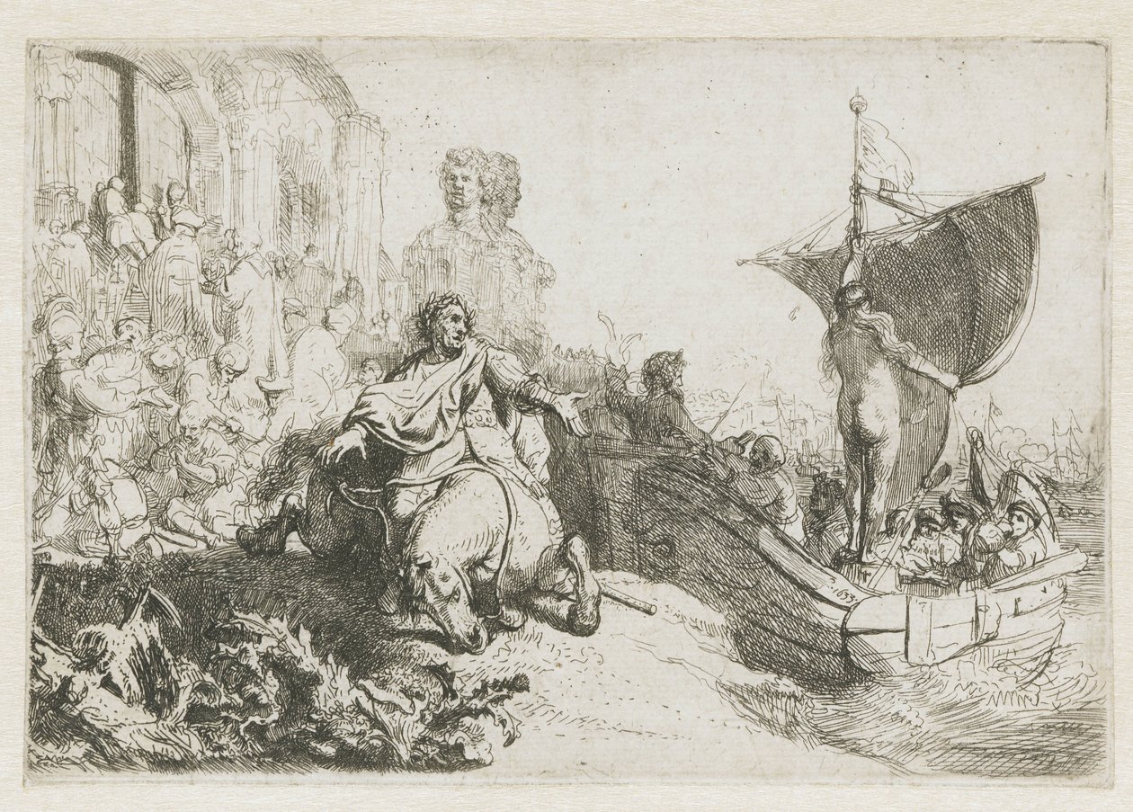 O navio da fortuna de Rembrandt van Rijn