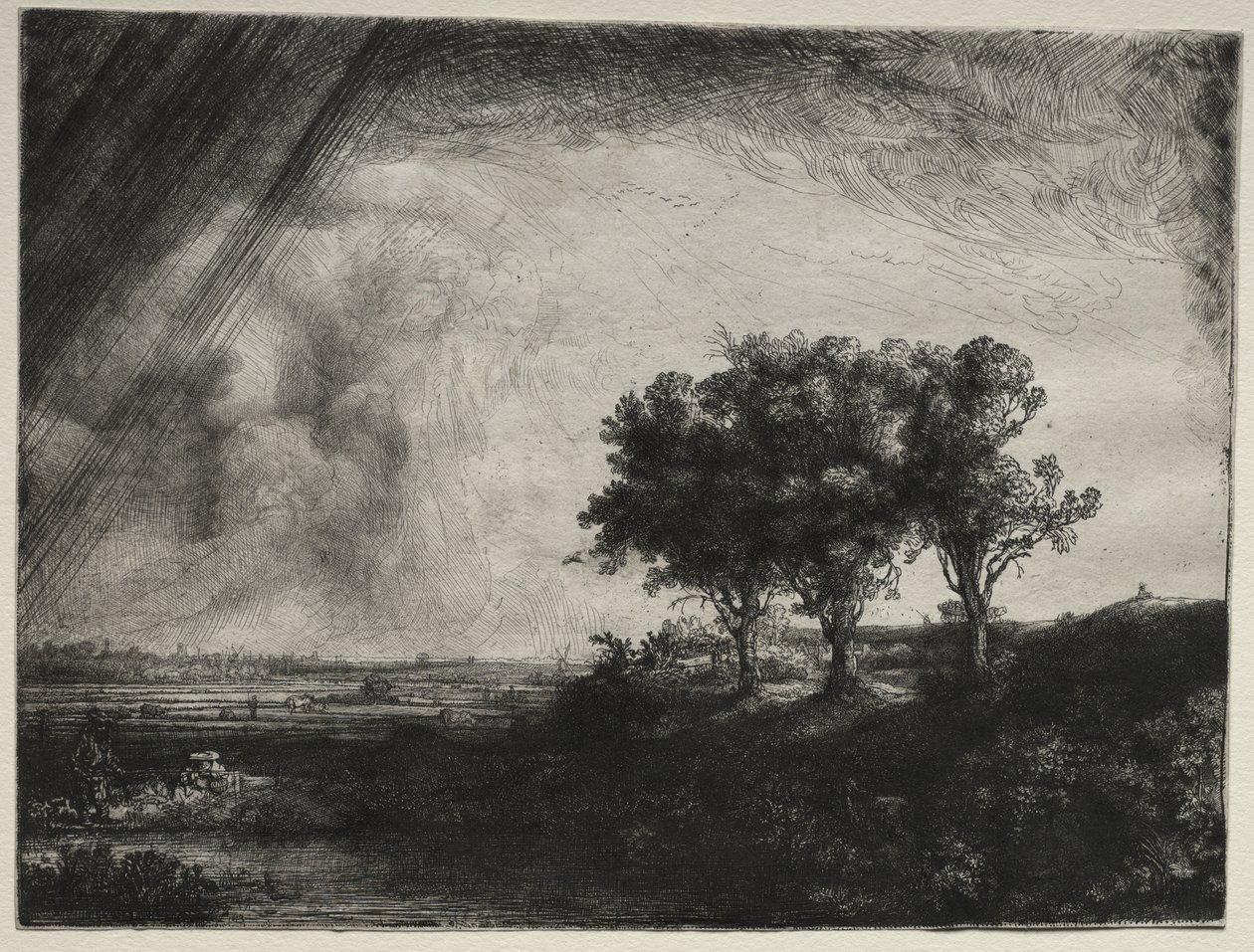 As três árvores de Rembrandt van Rijn