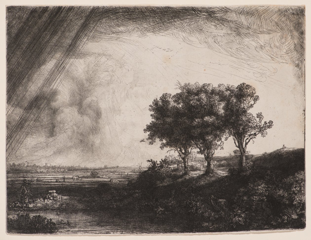 As três árvores de Rembrandt van Rijn