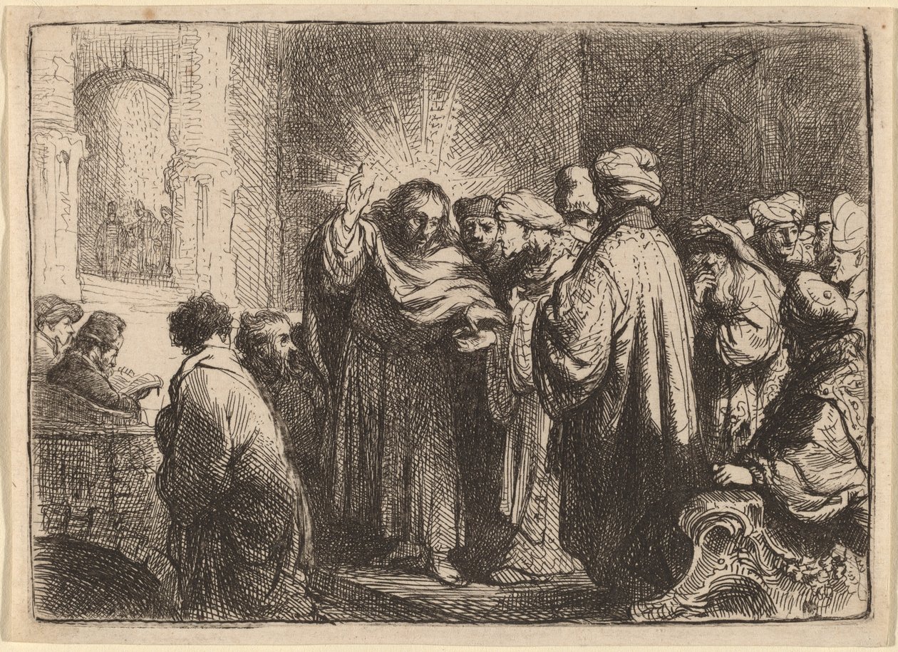 O dinheiro do tributo de Rembrandt van Rijn