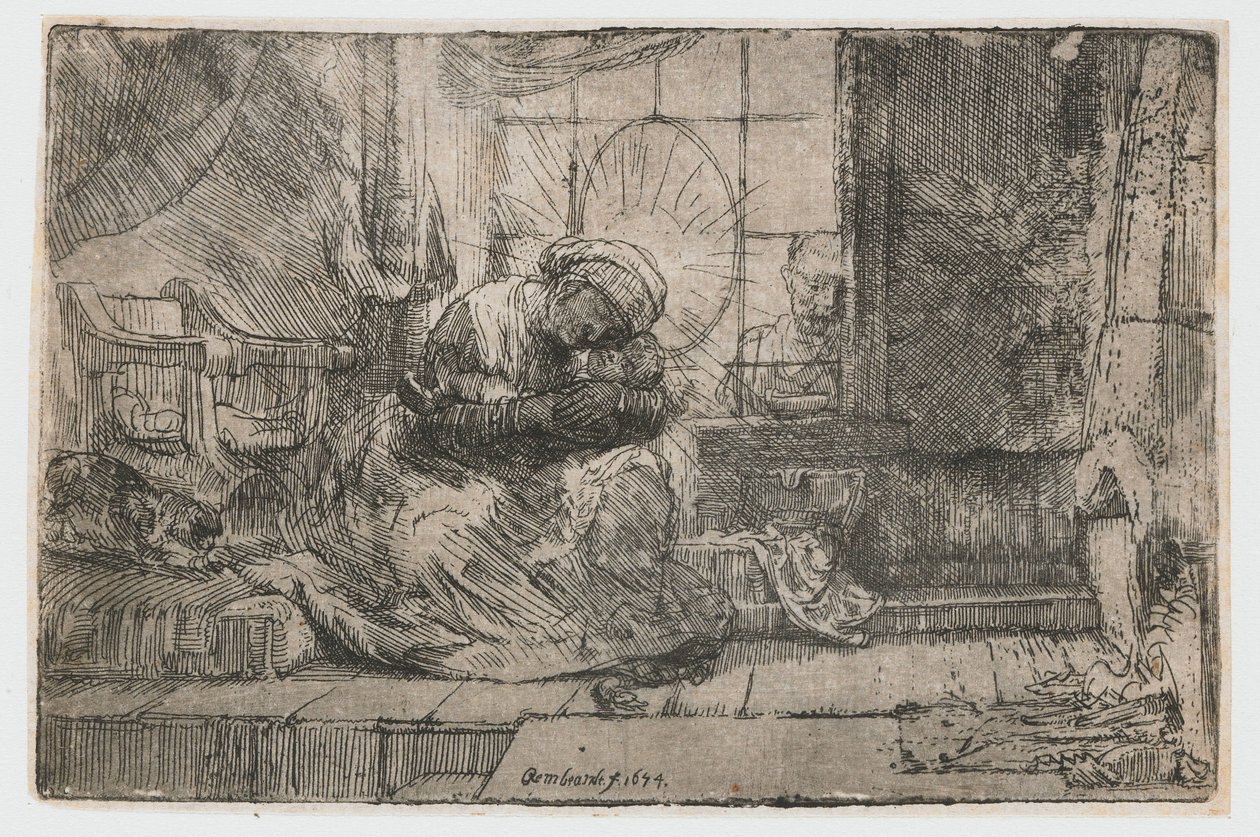 A Virgem e a Criança com o Gato e a Cobra
A Virgem e o Menino com o gato e a serpente de Rembrandt van Rijn