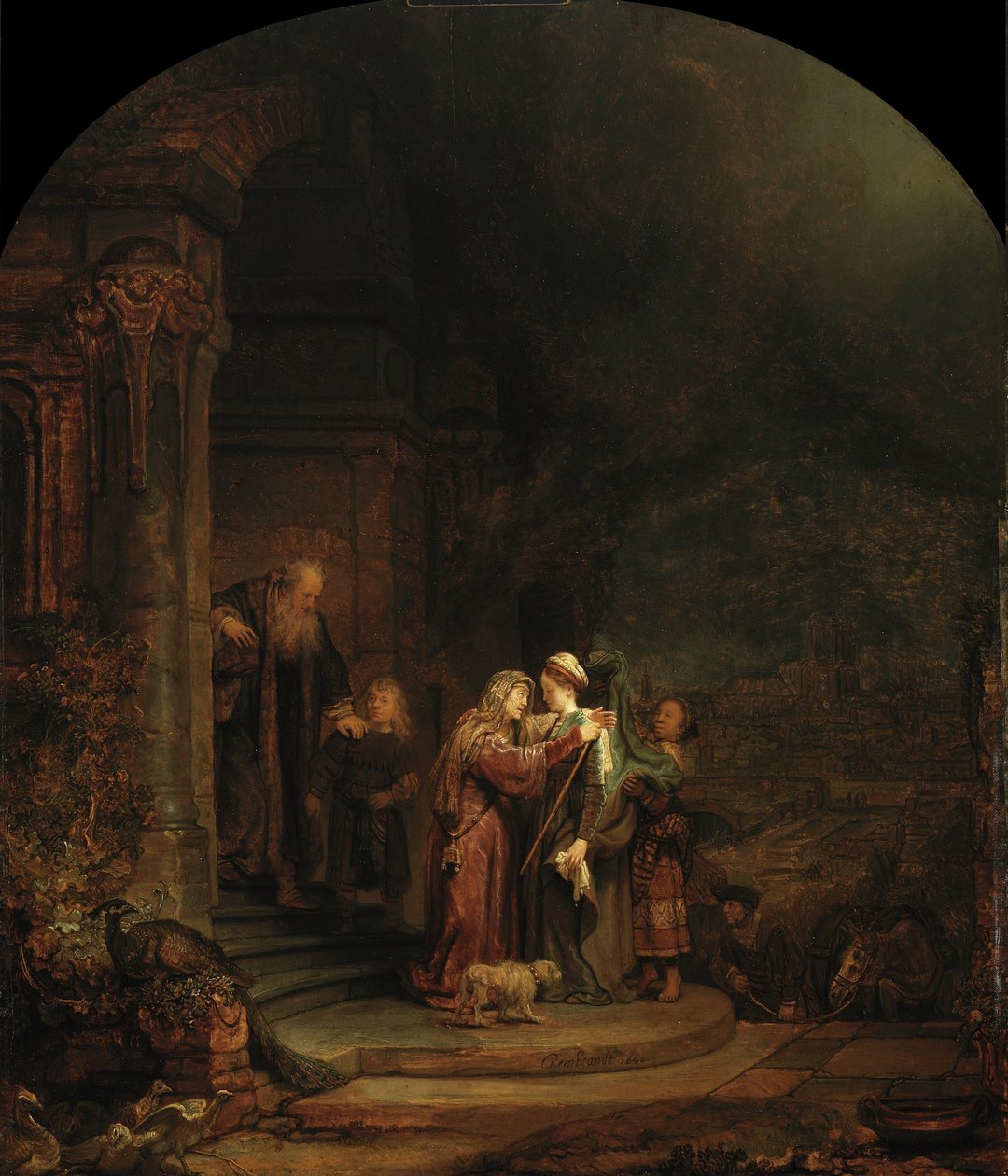 A Visitação, 1640 de Rembrandt van Rijn