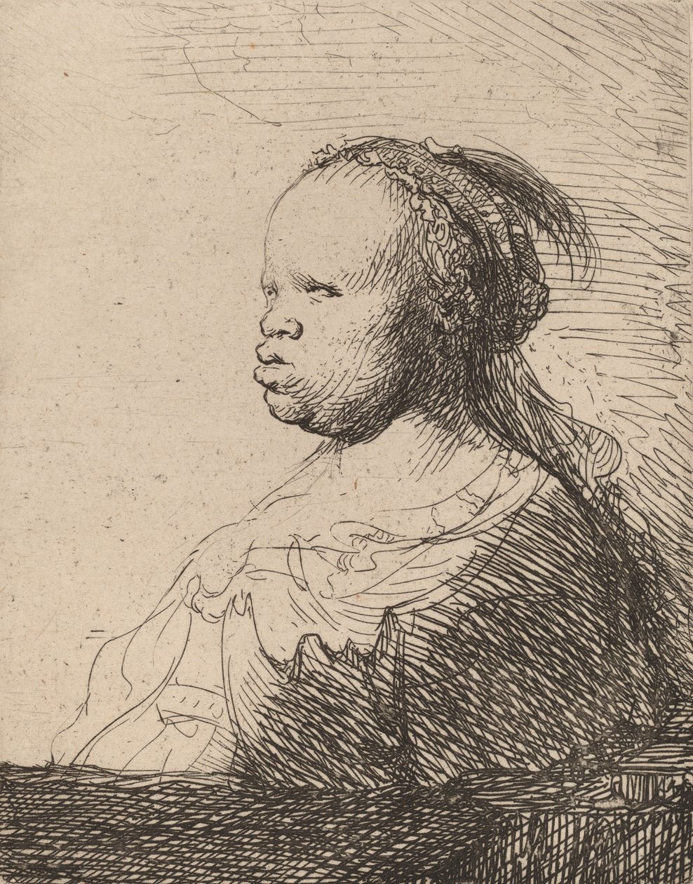 O Preto Branco, c. 1630. de Rembrandt van Rijn