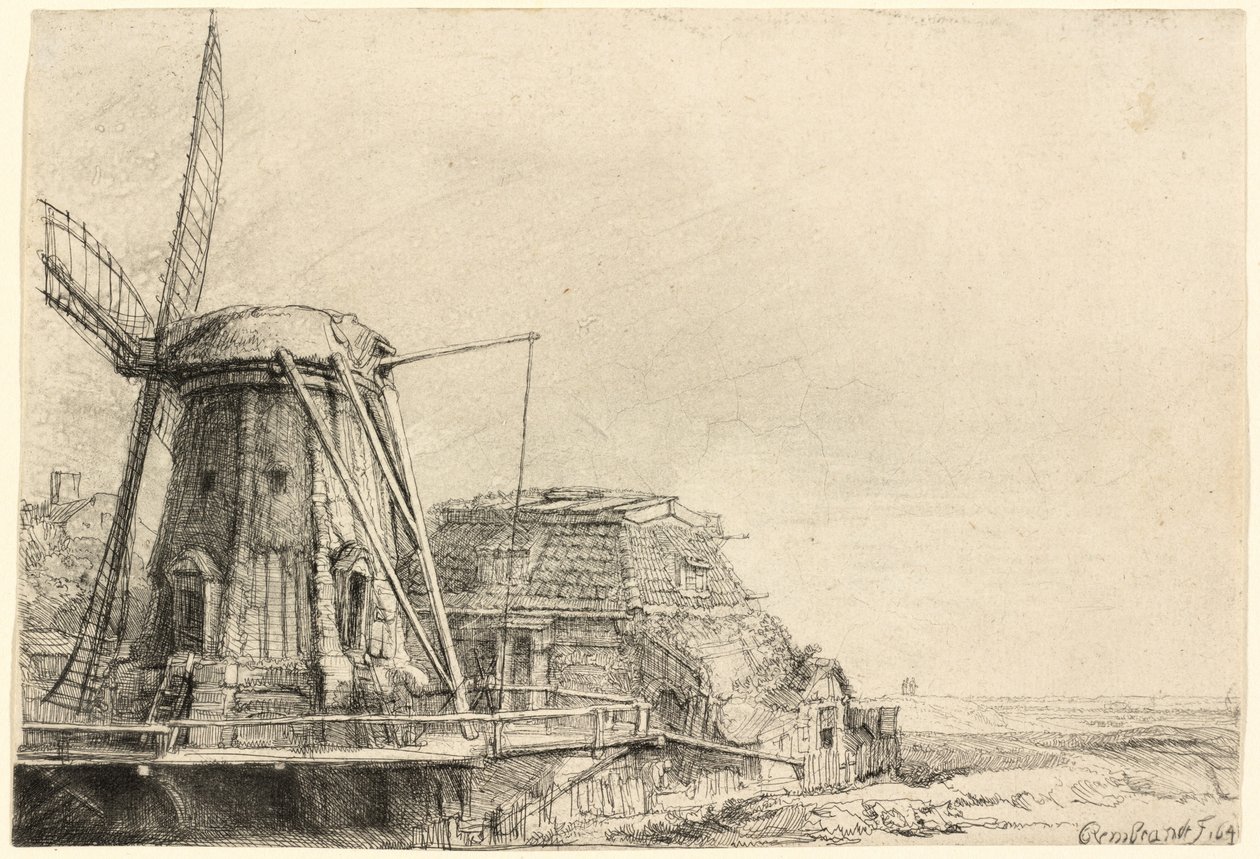 O Moinho de Vento de Rembrandt van Rijn