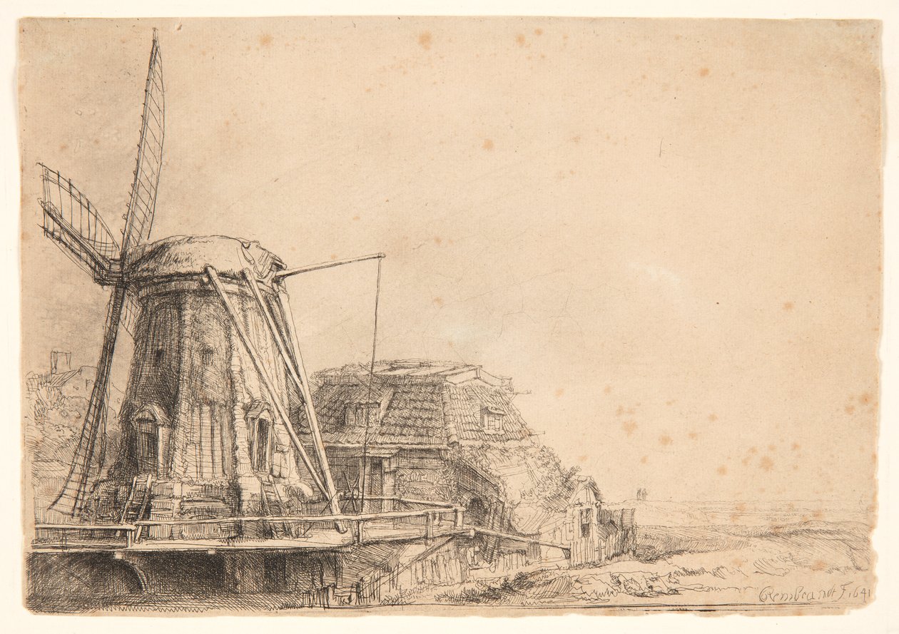 O Moinho de Vento de Rembrandt van Rijn
