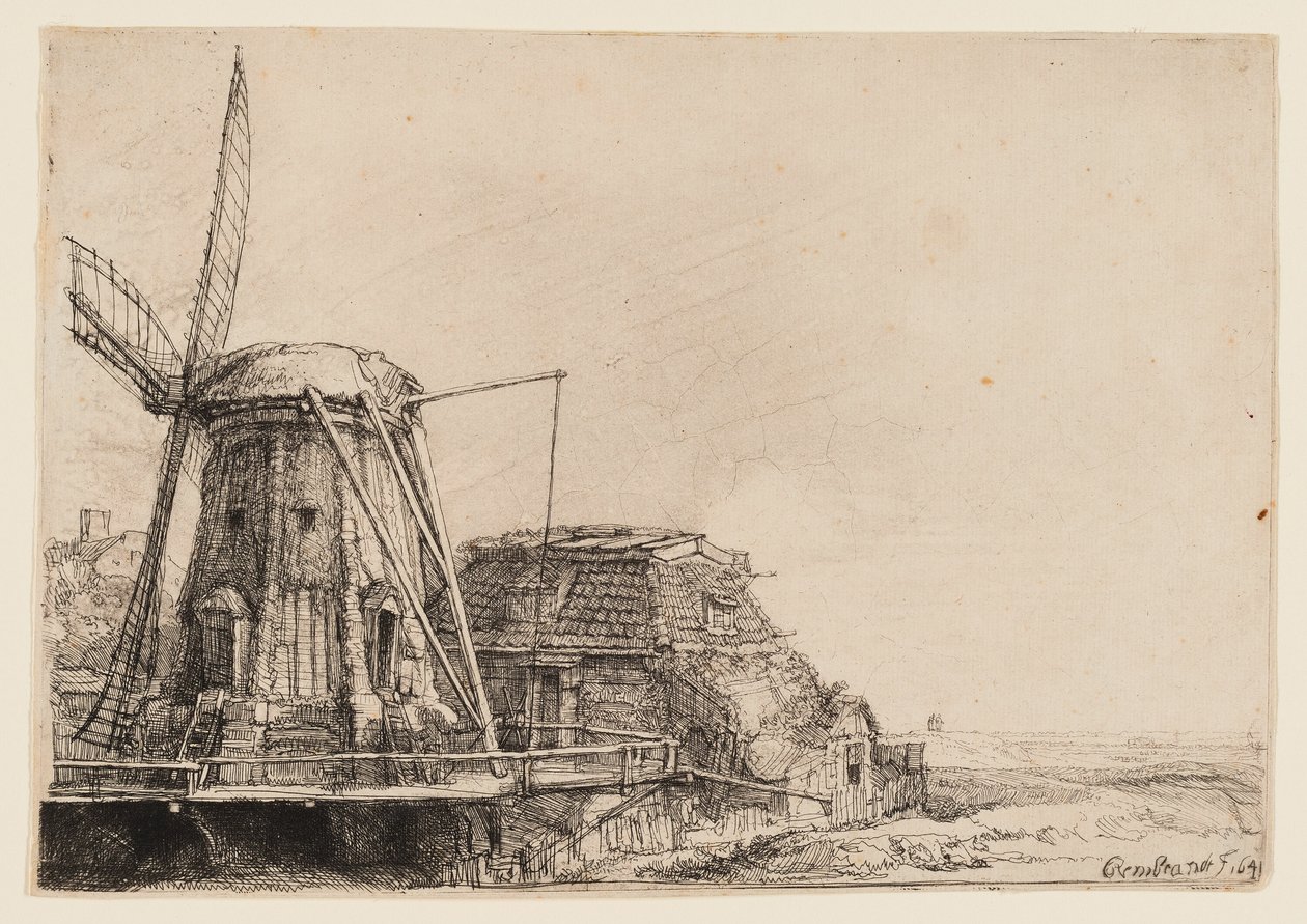 O Moinho de Vento de Rembrandt van Rijn