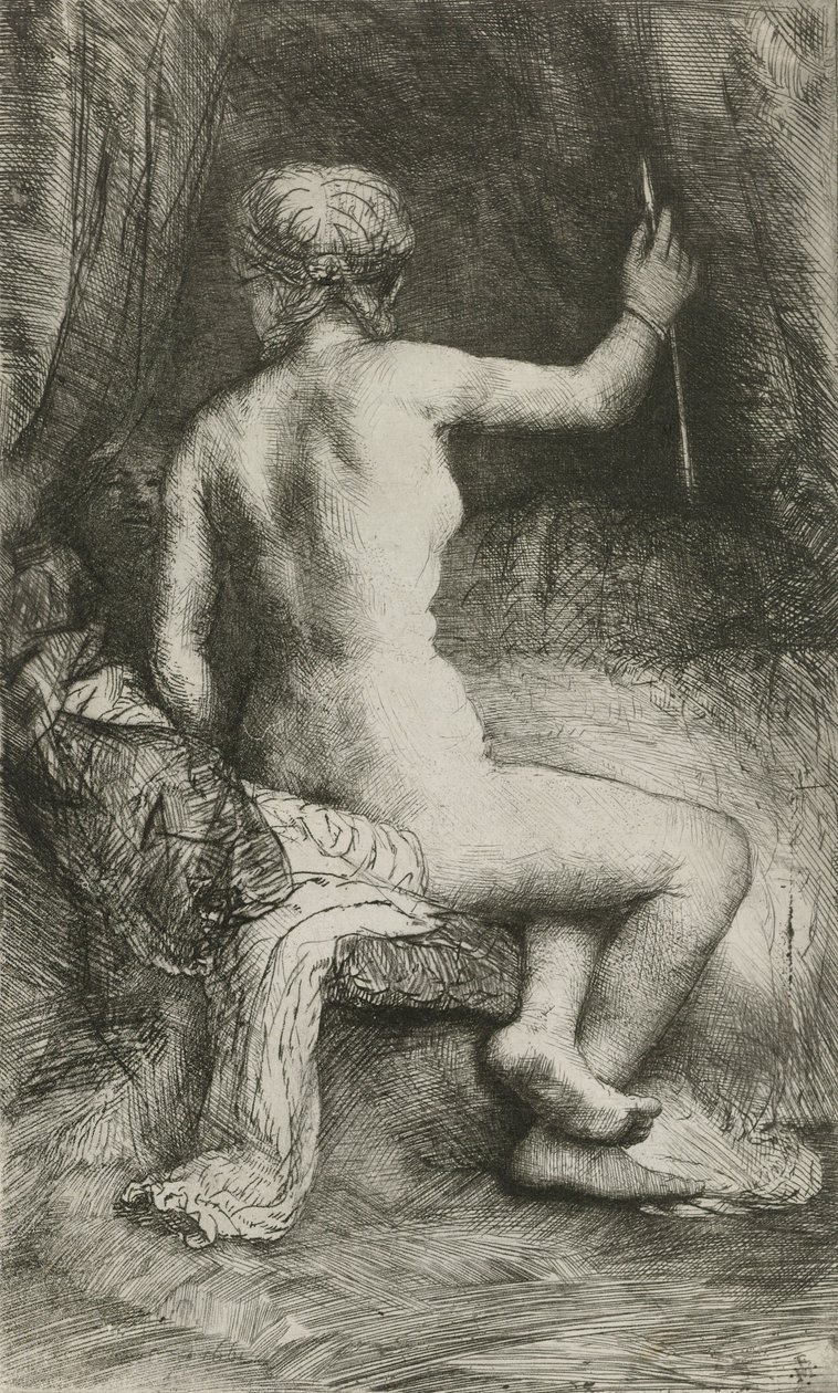 A mulher com a flecha, 1661 de Rembrandt van Rijn