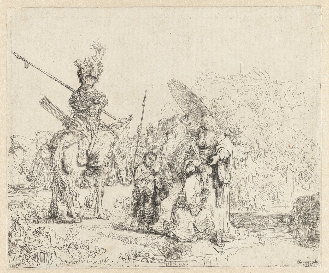 O batismo do eunuco de Rembrandt van Rijn