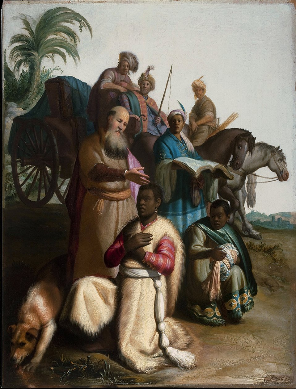O batismo do eunuco de Rembrandt van Rijn