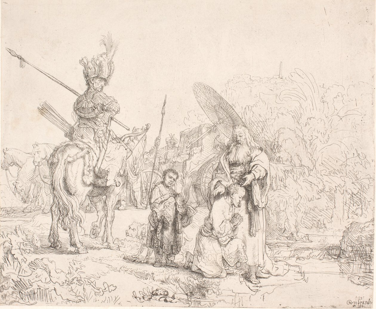 O batismo do eunuco de Rembrandt van Rijn
