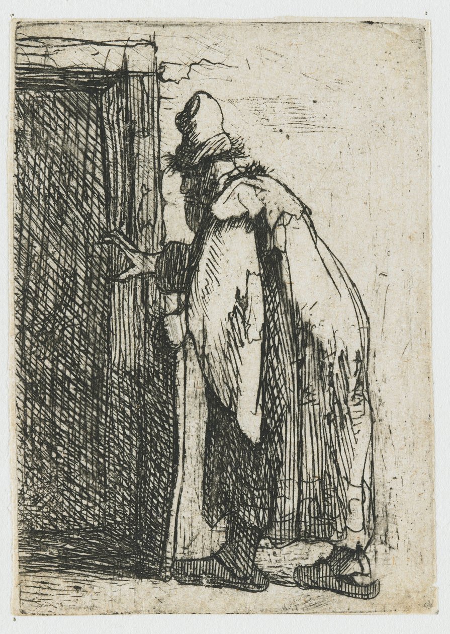 A cegueira de Tobit: um esboço de Rembrandt van Rijn