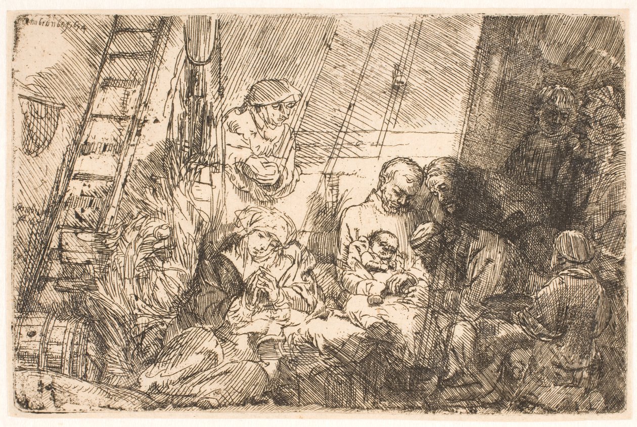 A circuncisão (no estábulo) de Rembrandt van Rijn