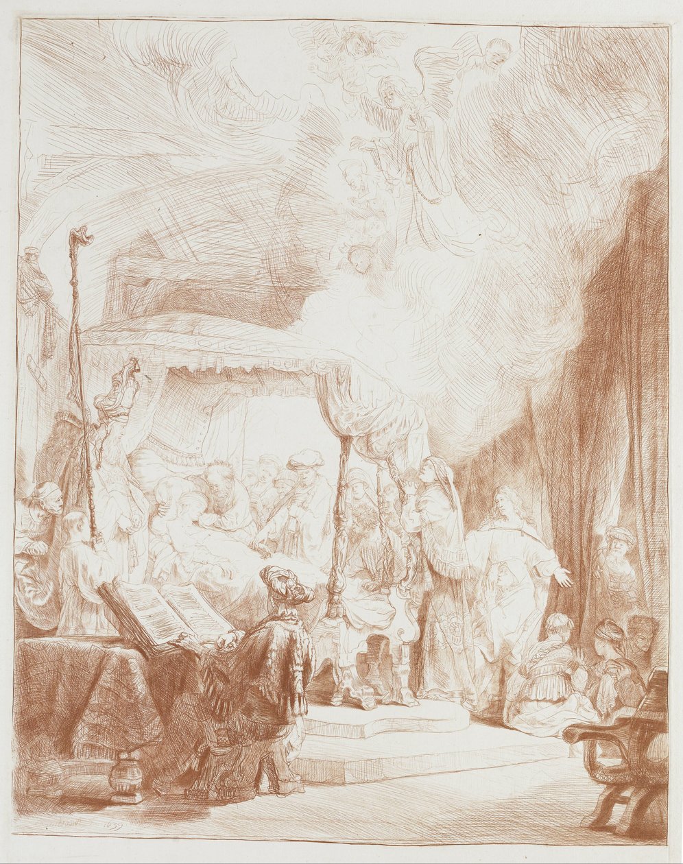 A morte da Virgem de Rembrandt van Rijn