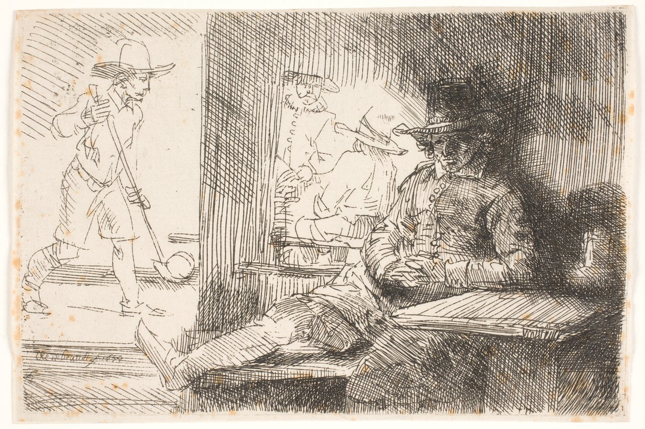 O jogador de golfe de Rembrandt van Rijn