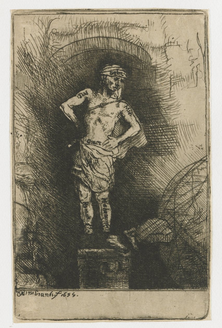 A imagem vista por Nabucodonosor de Rembrandt van Rijn