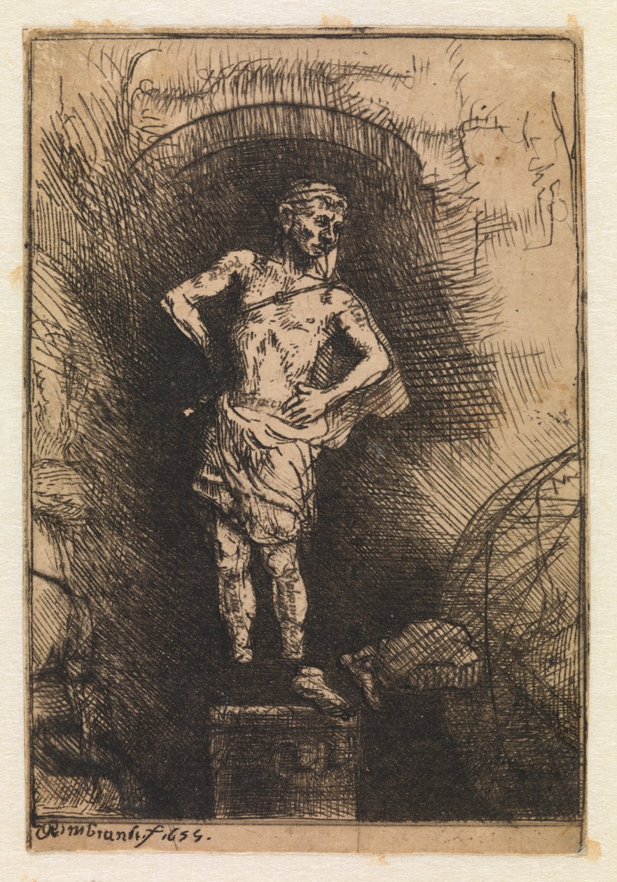 A imagem vista por Nabucodonosor de Rembrandt van Rijn