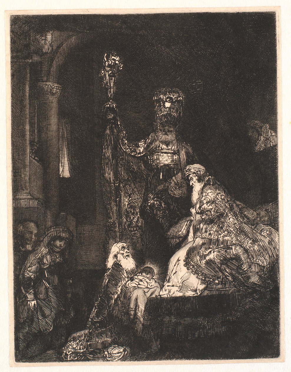 A apresentação no templo: à maneira sombria de Rembrandt van Rijn